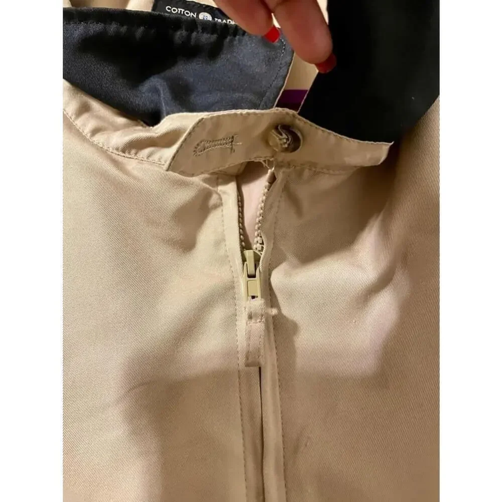 XXL Men's Cotton Traders Beige Lightweight casual Bomber Jacket